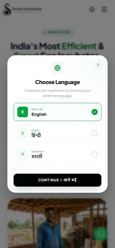 Serefy Innovations mobile homepage preview