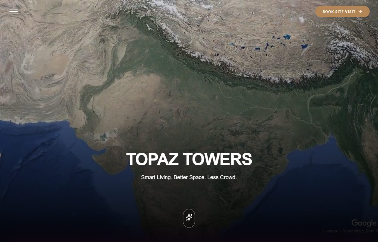 Topaz Towers desktop homepage preview